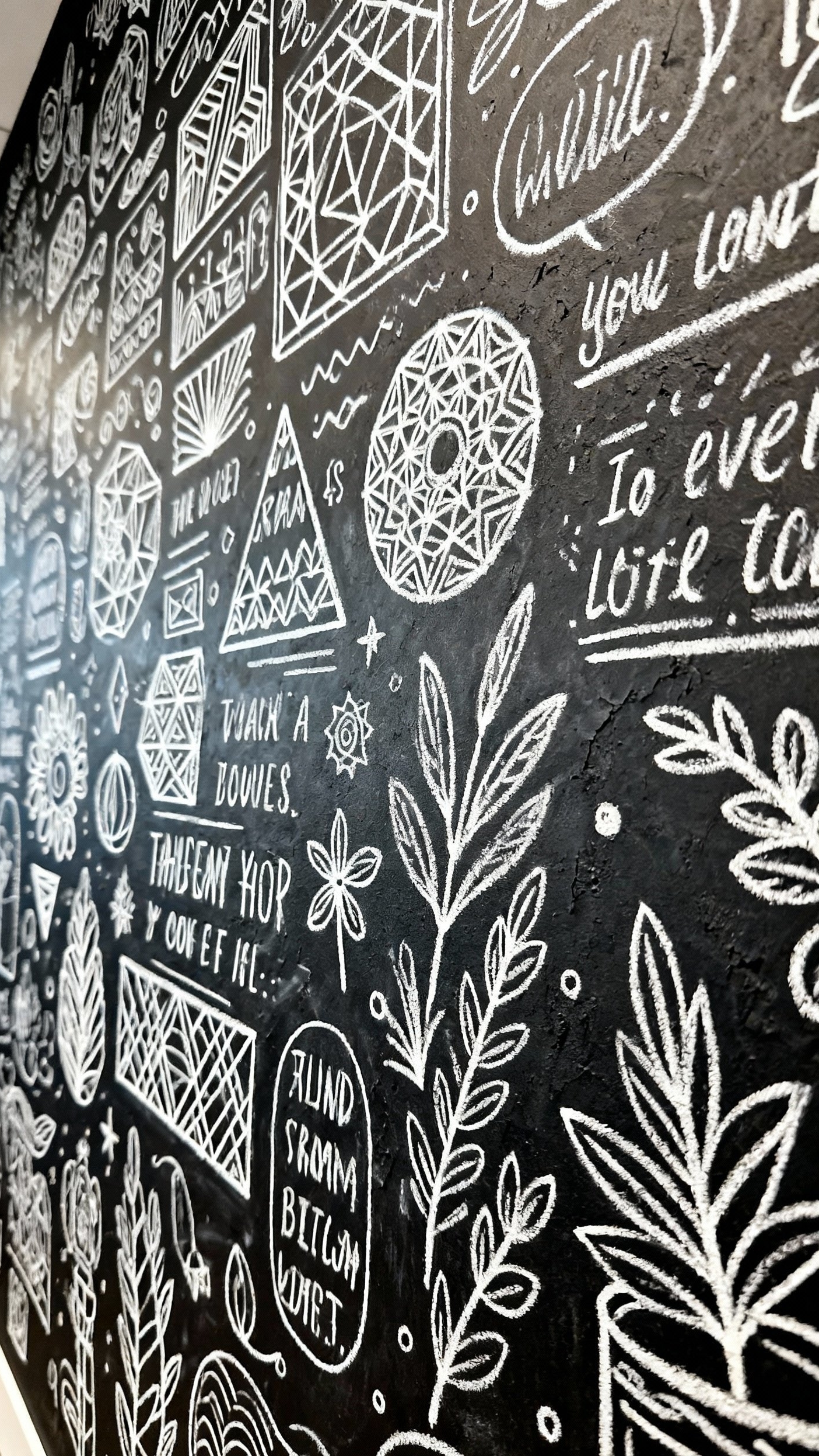 office design ideas - Chalkboard Walls: Creative Office Inspiration - This chalkboard wall becomes a vibrant canvas, doesn't...