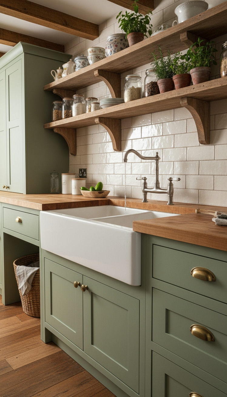 open kitchen ideas - Farmhouse Open Kitchen: Rustic Charm Details - That farmhouse sink instantly draws you in with...