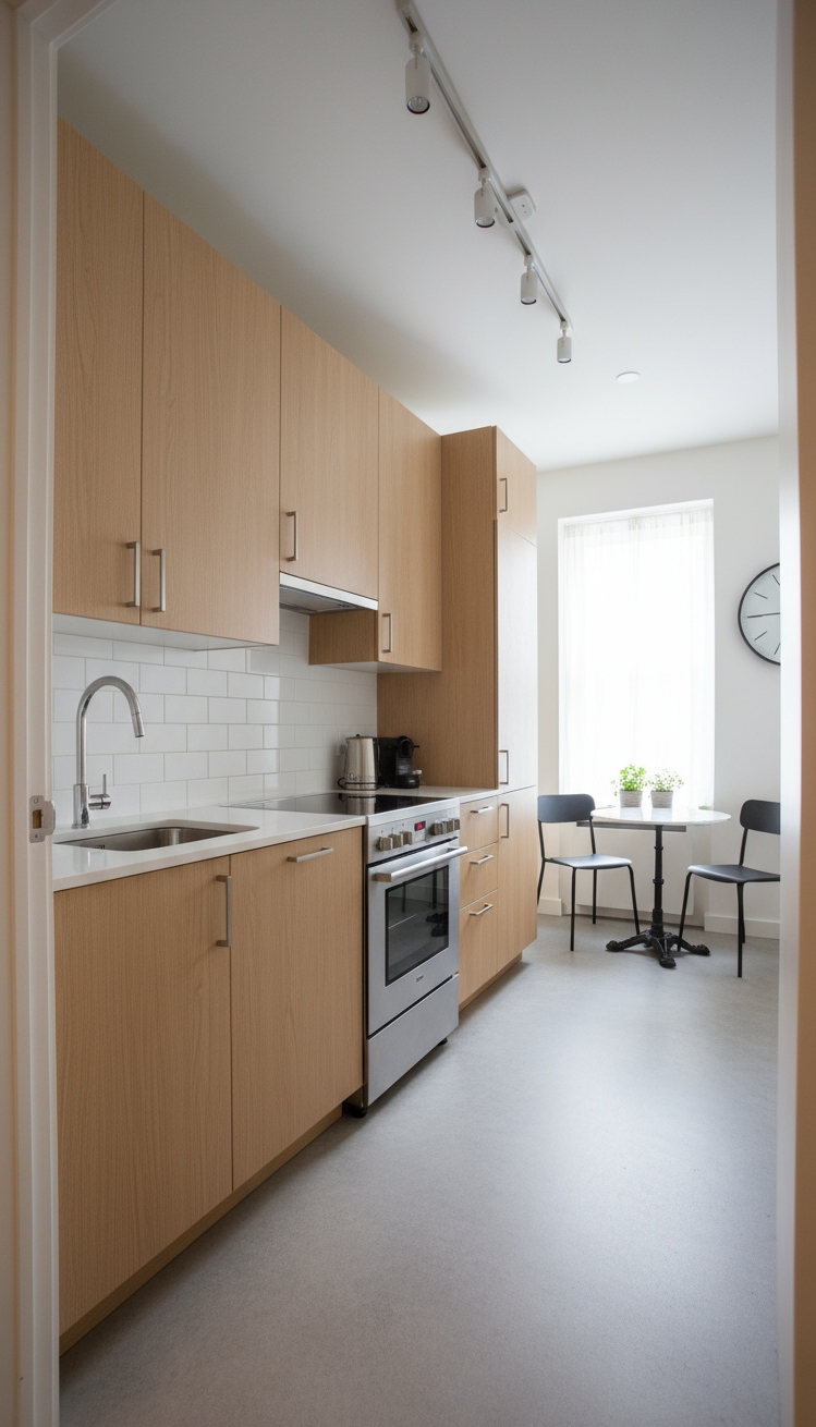 Light Grey Floors Kitchen - Light Grey Floors: Kitchen Design Ideas - Light Grey Floors Kitchen - These light grey concrete-look vinyl floors immediately ground...