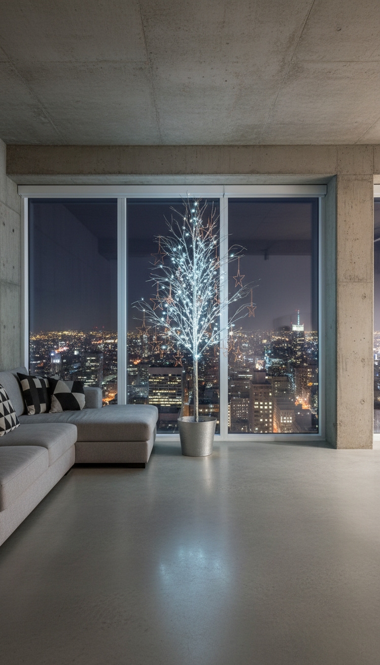 christmas tree decor ideas - Modern Christmas Tree Decor Ideas - This silver birch Christmas tree offers a breath...