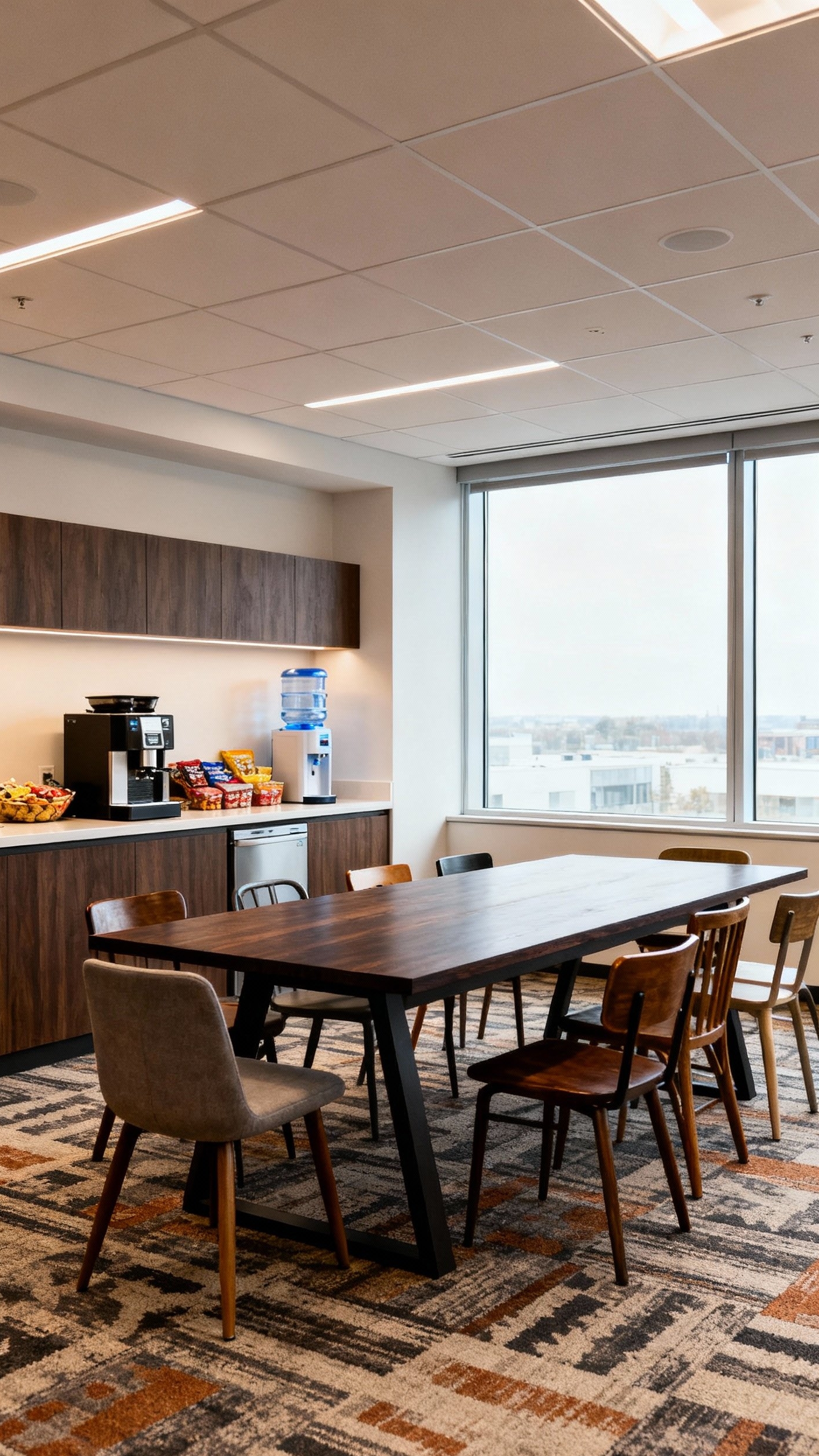 office design ideas - Communal Tables: Designing Relaxed Office Breaks - The communal table immediately draws your eye, its...