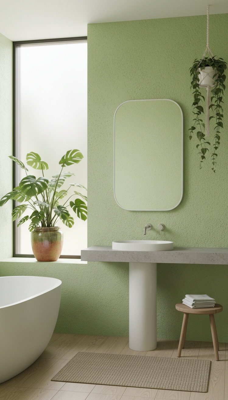 Stucco texture wall ideas - Stucco Walls: Texture and Green Refresh - The green stucco wall grabs your attention right...