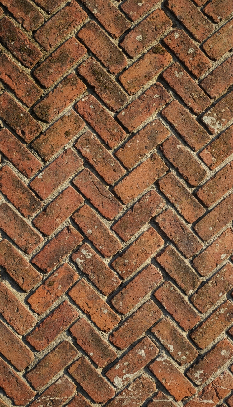 exterior wall texture patterns - Wall Texture: Herringbone Brick Design - These red bricks form a herringbone pattern, a...