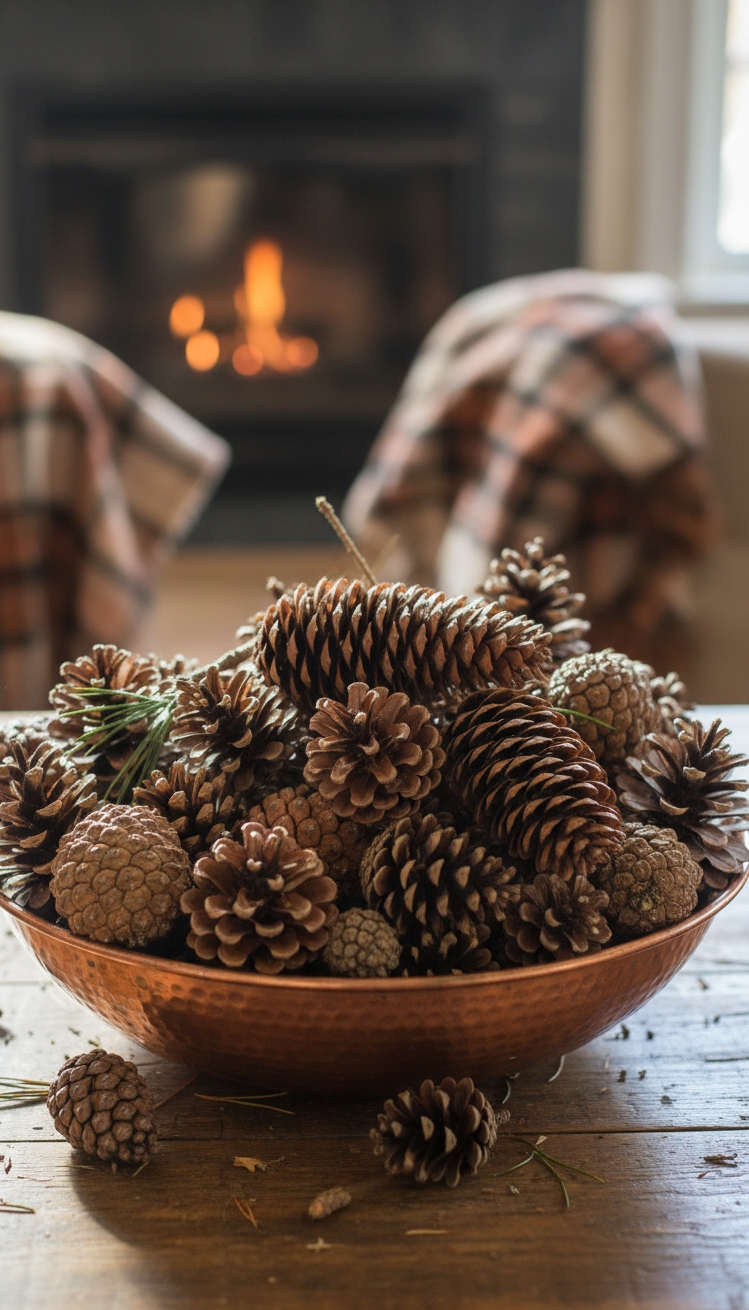 pine cone christmas decorations - Pine Cone Decor: Natural Design - These pine cones show off their natural beauty...