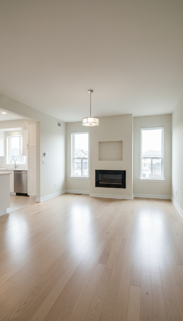 Condo living room - Condo Living Room: Design Starts Here - The freshly painted walls practically glow, reflecting light...