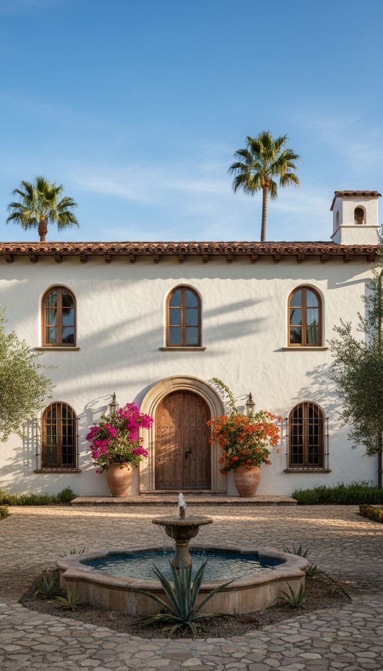 Stucco texture wall ideas - Stucco Wall Texture: Spanish Style Ideas - These stucco walls practically glow under the sun....