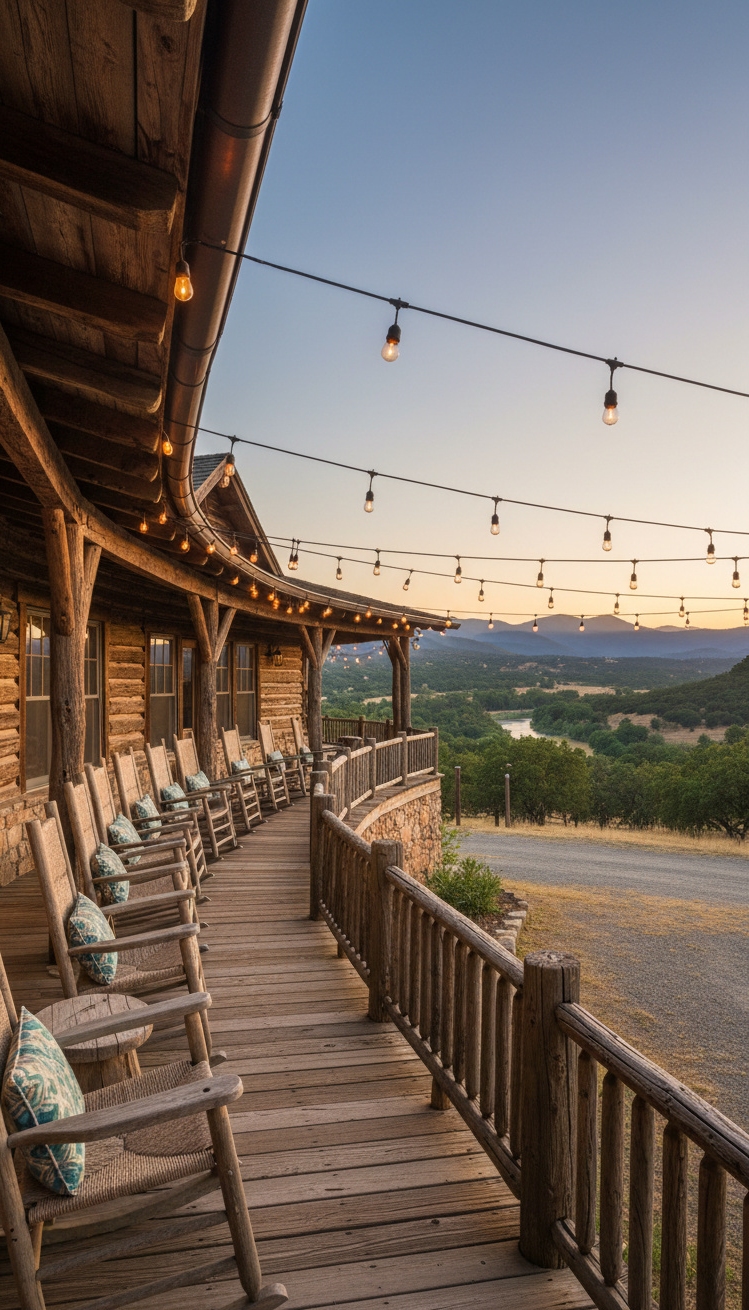 ranch mansion - Rocking Chairs Invite You to Stay - These rocking chairs practically beg you to sit...