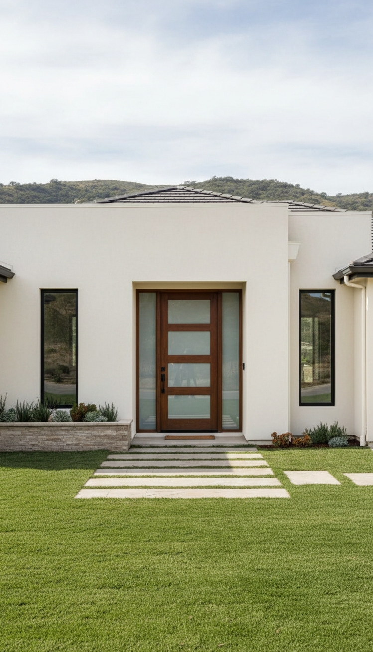 Stucco texture wall ideas - Stucco Texture: Wall Design Ideas - These stucco walls look so clean and modern....