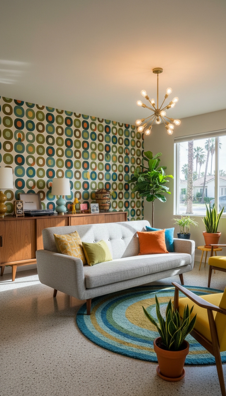 Light Grey Couch Living Room Ideas - Light Grey Couch: Retro Room Ideas - These light grey couches feel soft just looking...