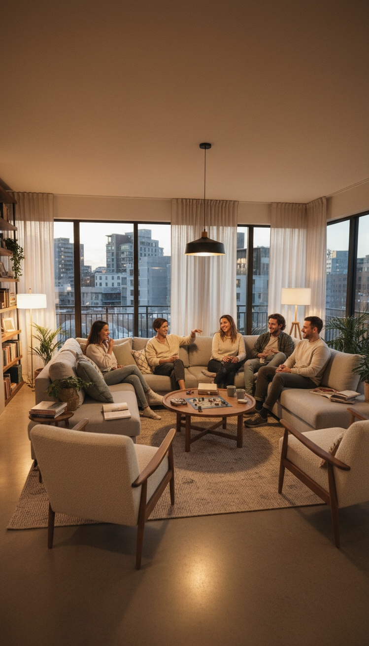 Light Grey Couch Living Room Ideas - Light Grey Couch: Social Living Rooms - The light gray couch anchors this living room....