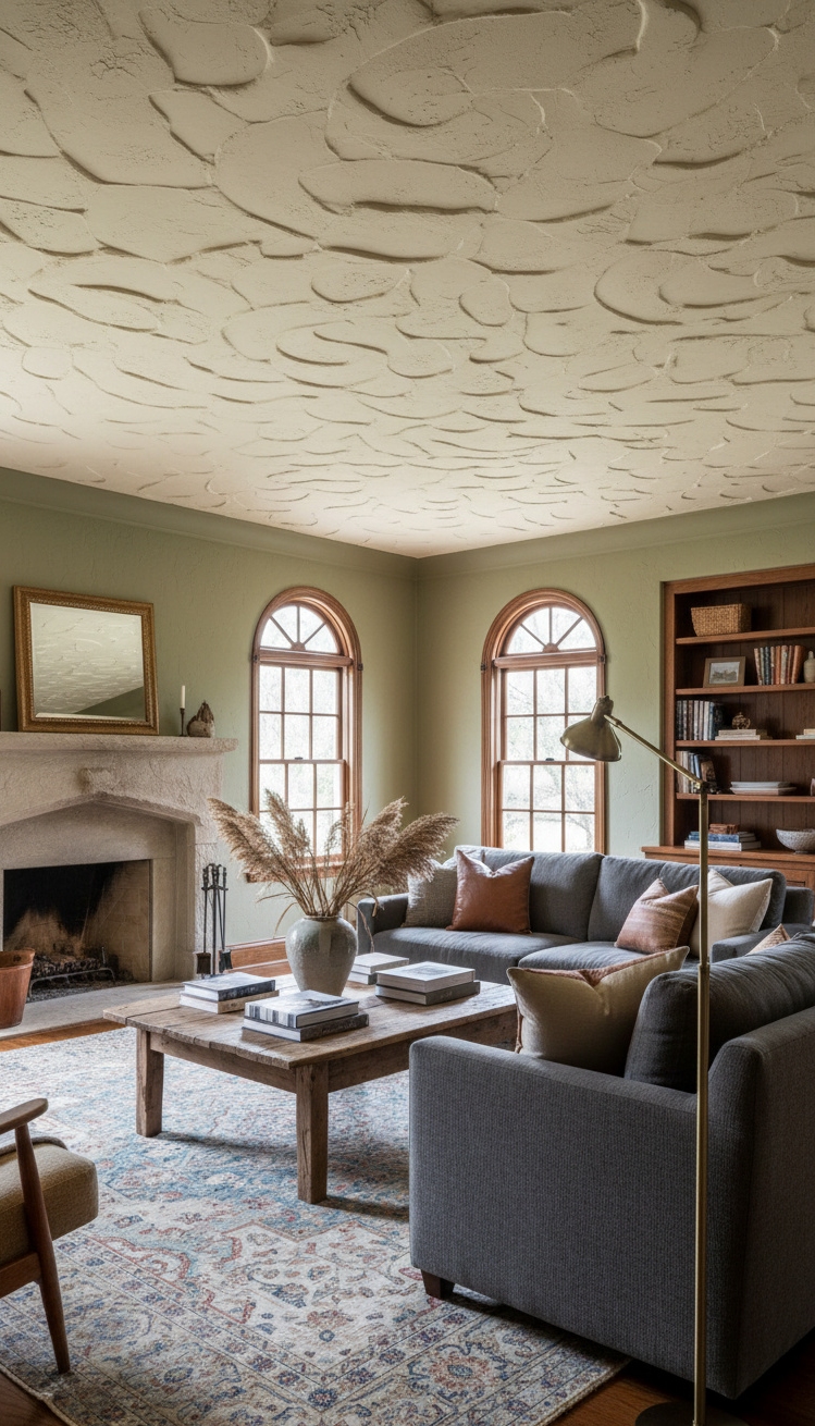 Stucco texture wall ideas - Stucco Walls: Texture That Transforms Rooms - These stucco ceilings bring a subtle, tactile quality...