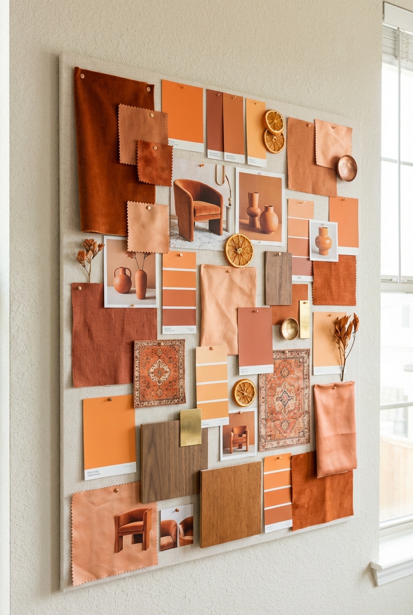 21 Ways to Design Orange Bedrooms - Bold Orange Walls Grab Attention - These bold orange walls grab your attention right...