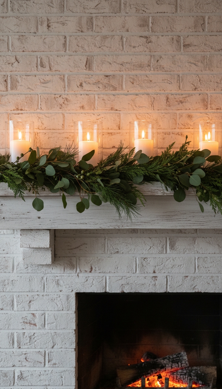 painted brick fireplace - White Brick Fireplace Design Ideas - painted brick fireplace - The painted brick fireplace stands out, doesn't it....