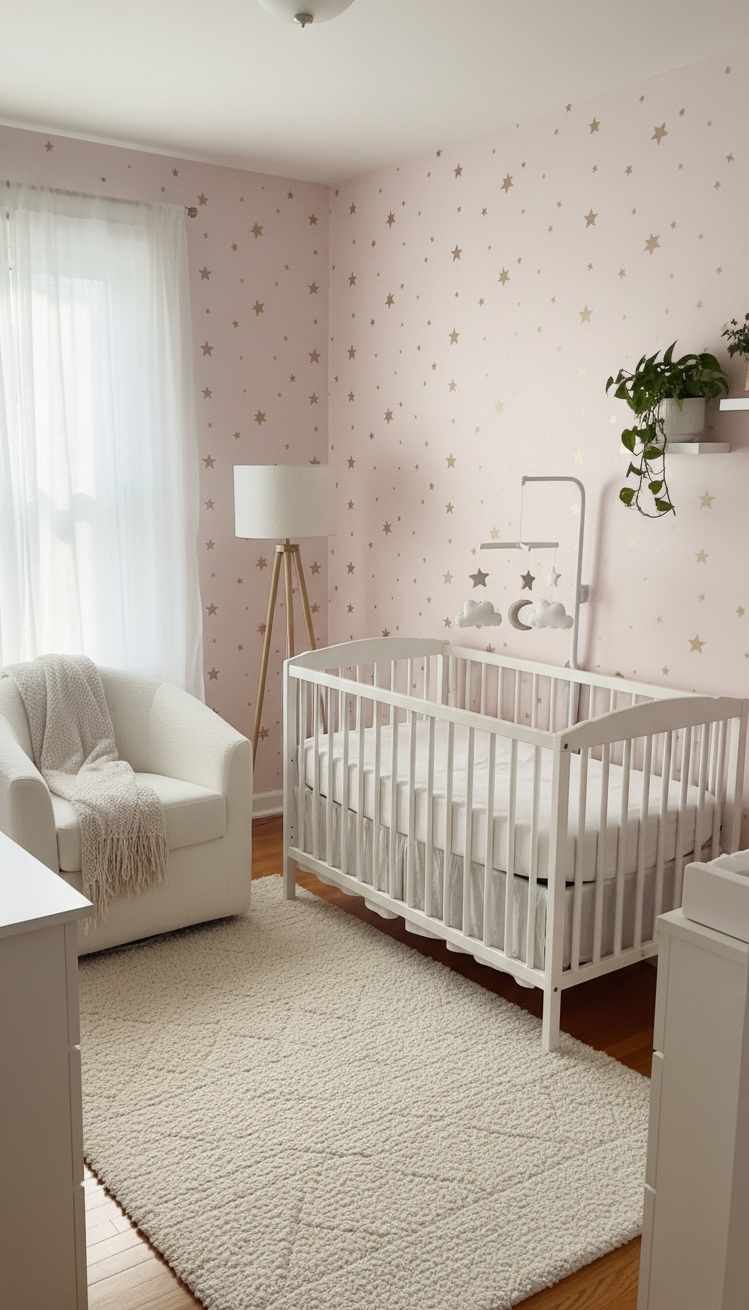 pink wallpaper for bedroom - Pale Pink Walls: A Restful Mood - These pale pink walls set a restful mood....