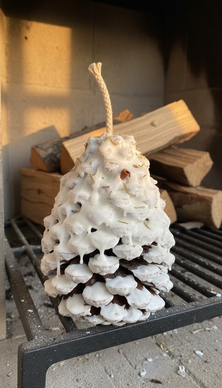 pine cone christmas decorations - Pine Cone Decorations: Natural Design - These wax-dipped pine cones look ready to bring...