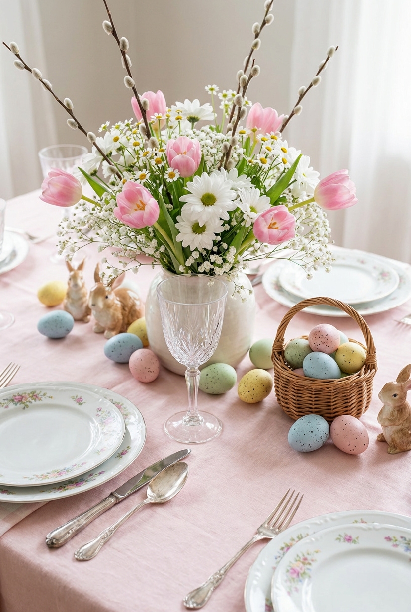 21 Ways to Decorate for Easter in 2026 - Painted Eggs Catch the Easter Light - These painted eggs catch the light, don't they....