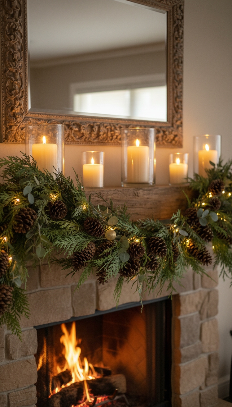 pine cone christmas decorations - Pine Cone Garland Design Ideas - These pine cone garlands bring a touch of...