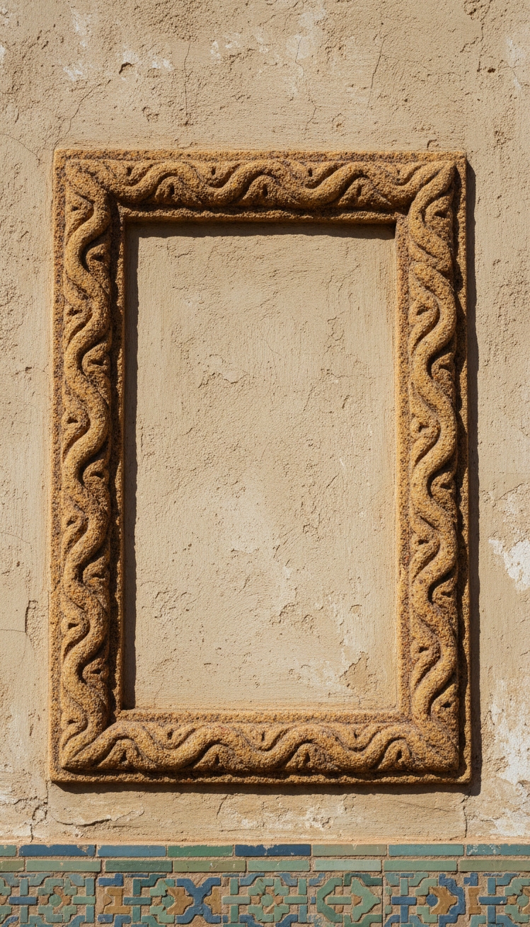 Stucco texture wall ideas - Stucco Walls: Textured Border Designs - These stucco walls show off texture. The raised...