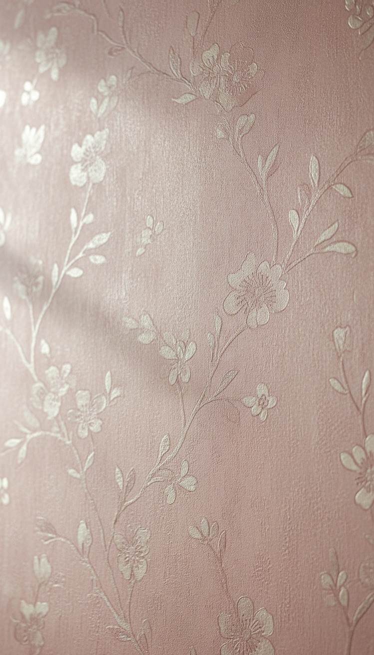 pink wallpaper for bedroom - Blush Walls Feel Like a Warmth - These blush pink walls feel like a warm...