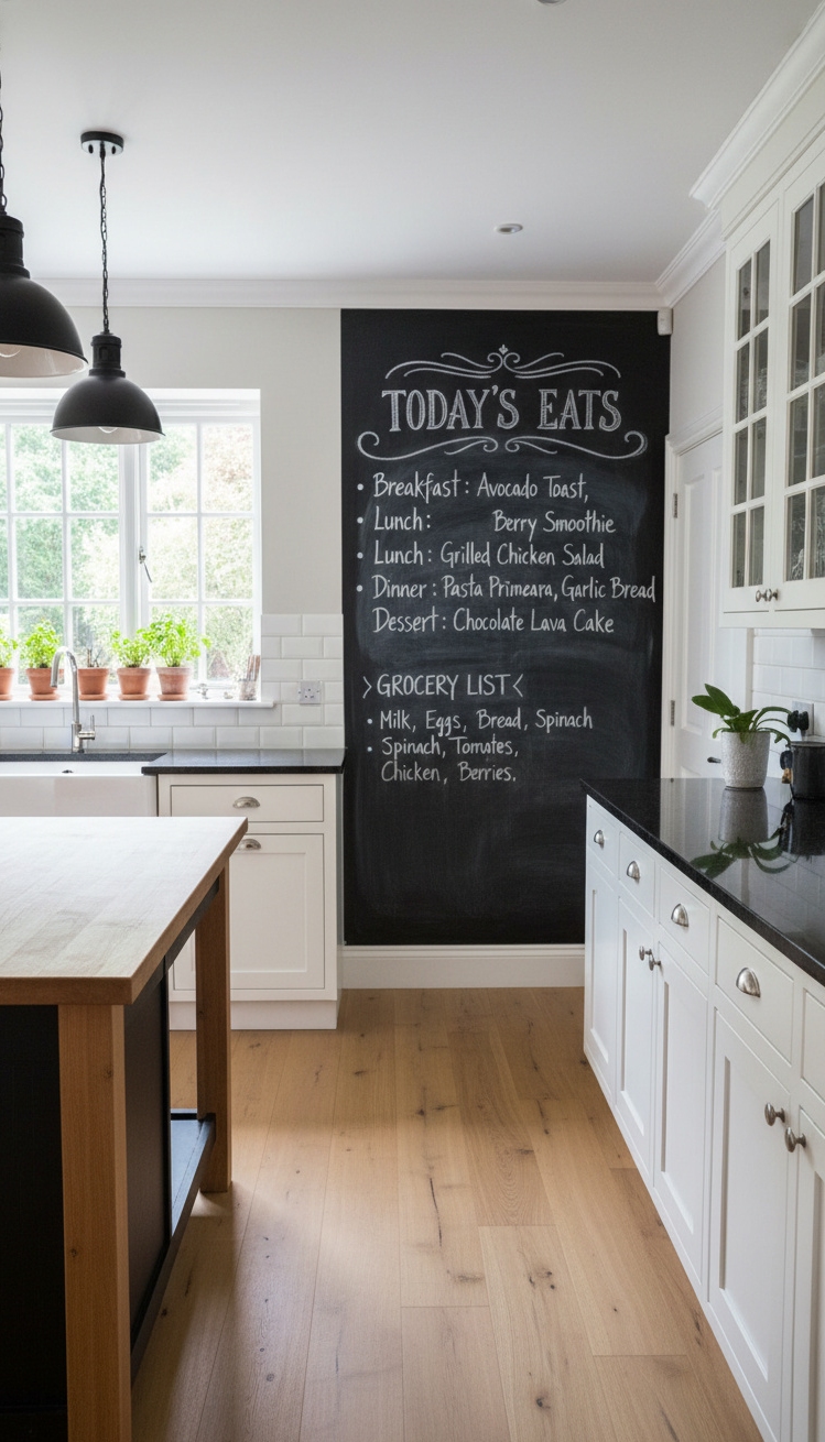 white kitchens with black countertops - White Kitchens, Bold Black Counters - white kitchens with black countertops - These black countertops offer a striking contrast against...