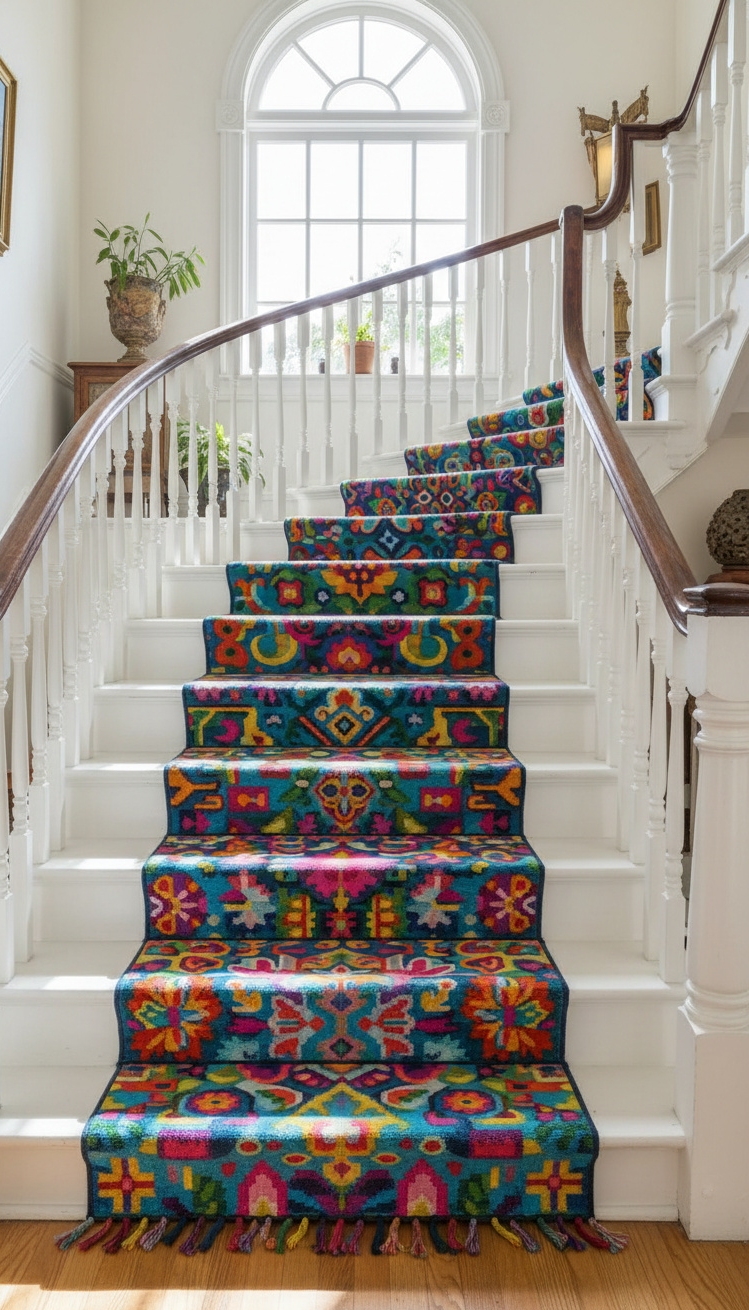 wooden staircase design - Wooden Staircases: Style Underfoot - These stairs show how to make a statement....
