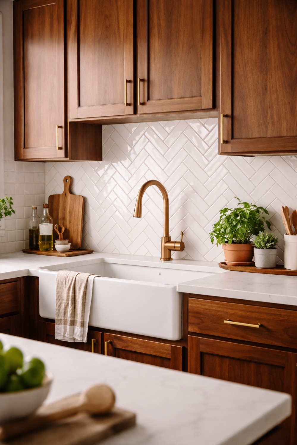 Zellige Tiles Kitchen backsplash ideas - Zellige Backsplash: Bright, Airy Kitchen Show - These zellige tiles steal the show in this...