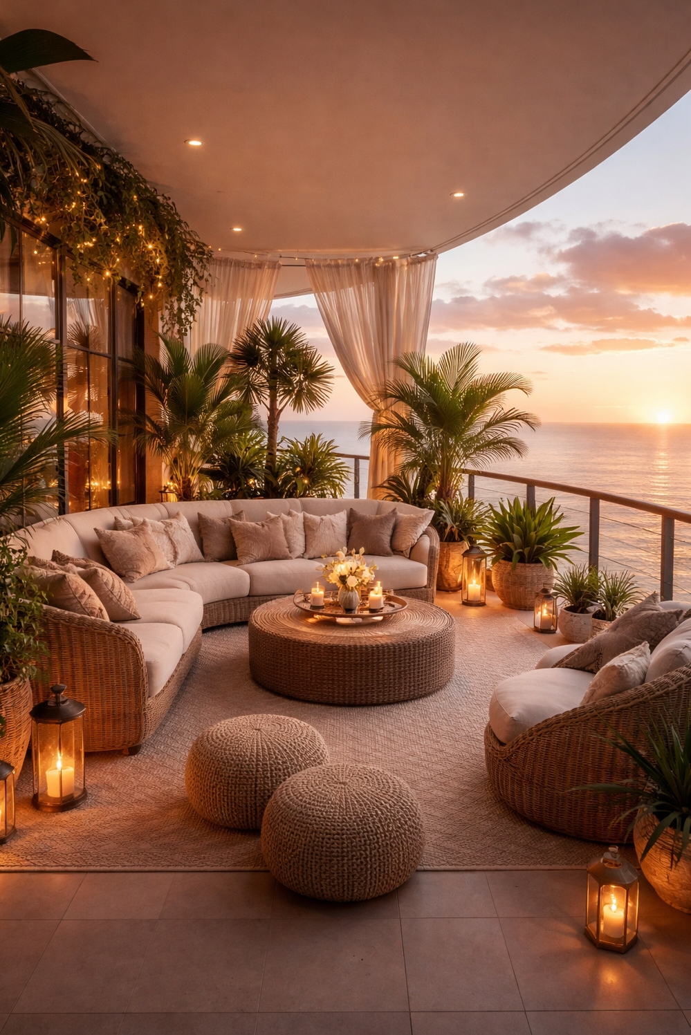 Luxury Interior Design ideas - Woven Textures Elevate Outdoor Furniture - The woven textures on the outdoor furniture practically...