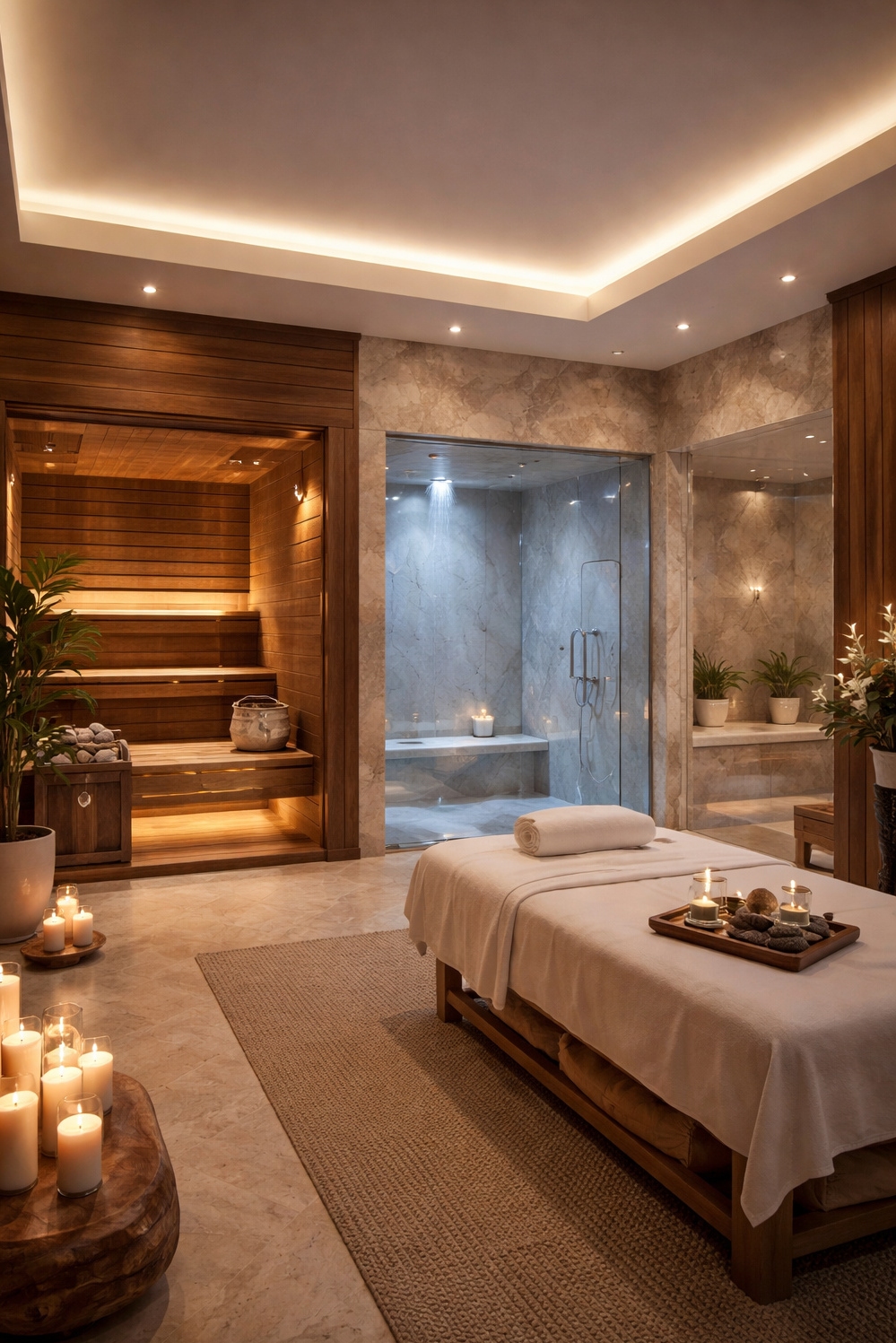 Luxury Interior Design ideas - Smooth Stone Walls: A Calming Vibe - The smooth stone walls create a calming vibe....