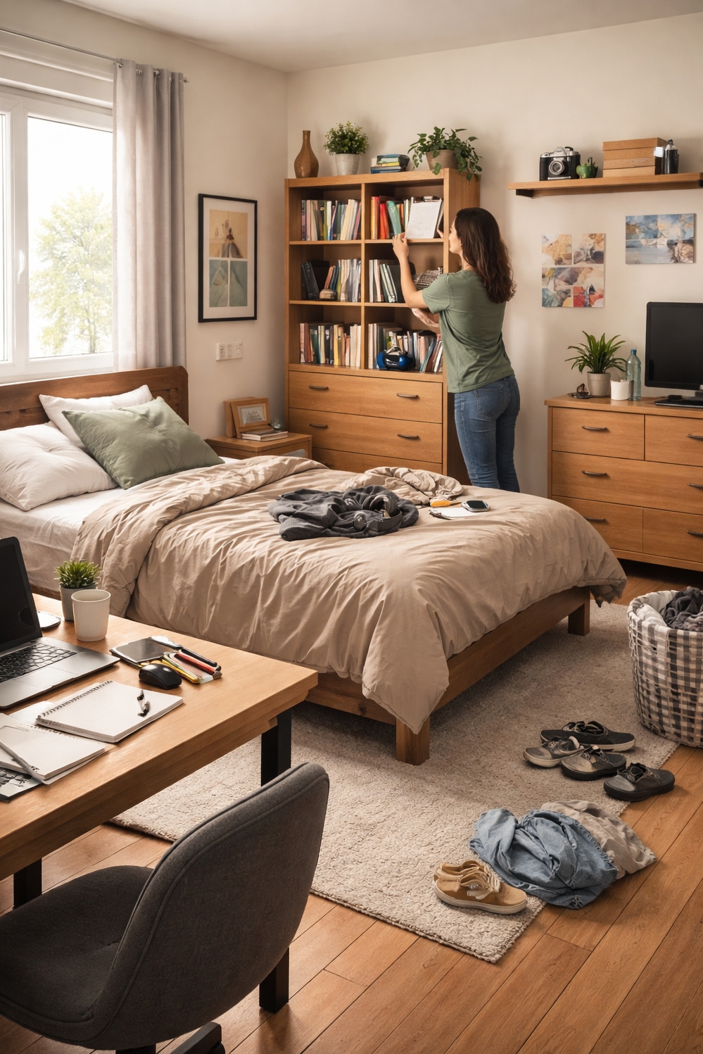 how to organize a messy bedroom - Start a Short, Consistent Bedroom Reset - This method focuses on establishing a short, consistent...