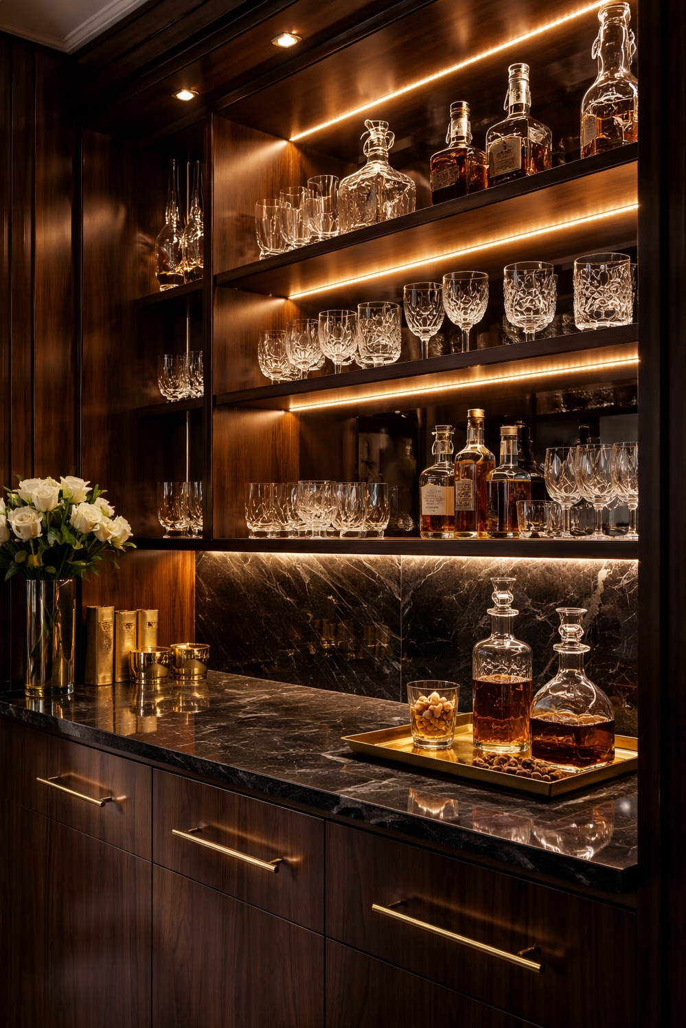 Luxury Interior Design ideas - Dark Wood Cabinets: Rich Design - These dark wood cabinets feel rich and smooth....