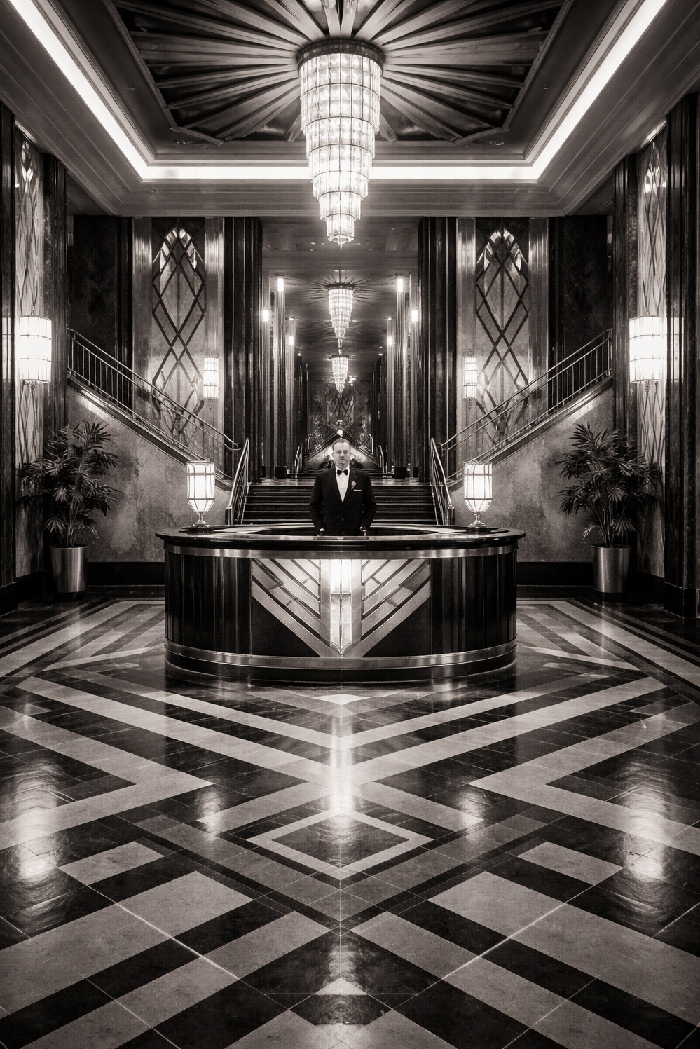 art deco interior - Geometric Floors That Grab Attention - These geometric floors really grab your attention. The...