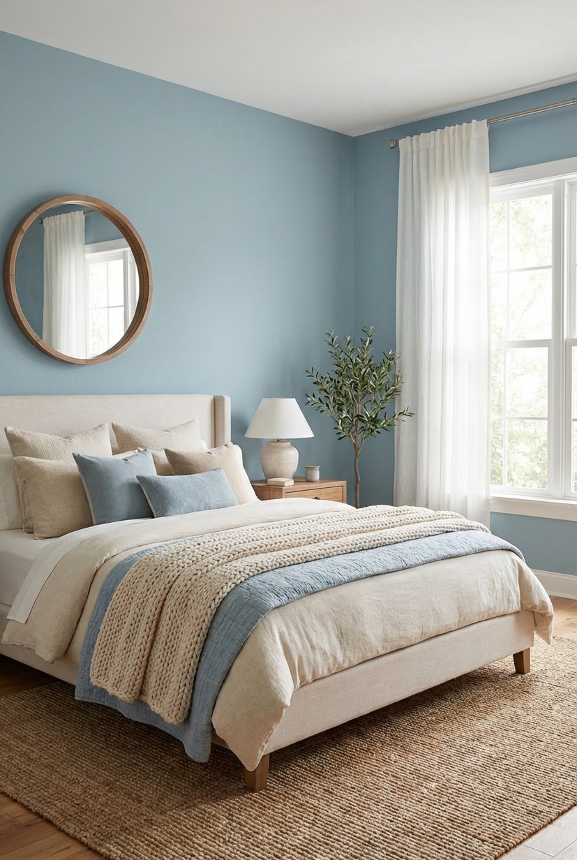 19 Calming Paint Colors For Your Home - Soft Green Walls: Serene Backdrop - The soft green walls create a serene backdrop...