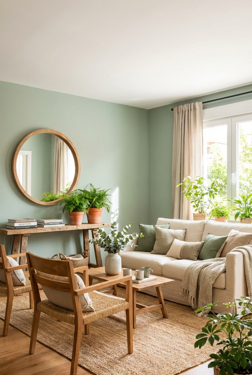 19 Calming Paint Colors For Your Home - Light Gray Walls Create Serenity - These light gray walls create a serene backdrop...