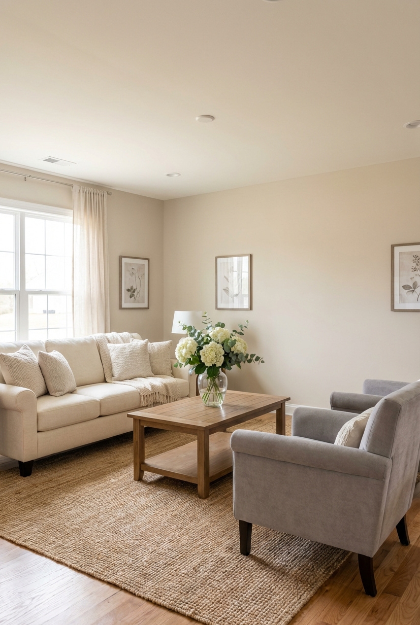 19 Calming Paint Colors For Your Home - Soft Blue Walls: A Calming Breath - These soft blue walls feel like a breath...