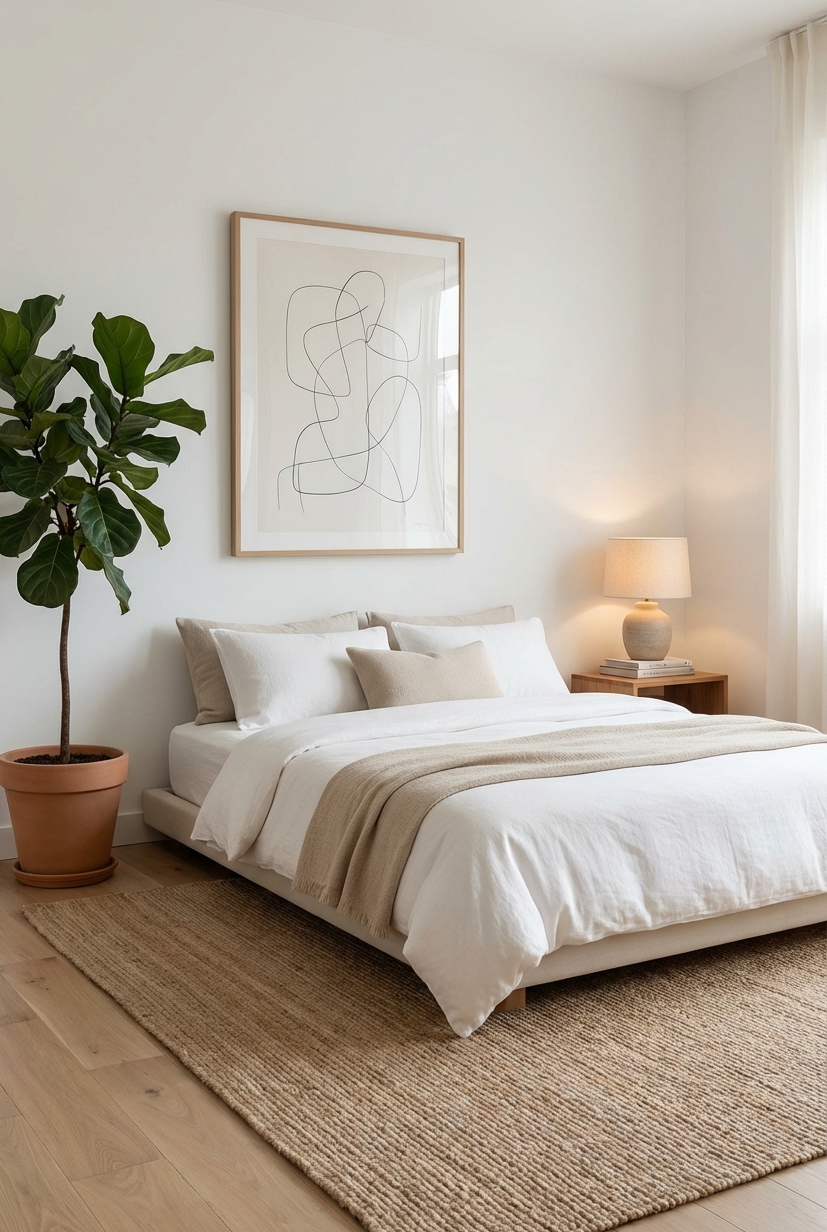 20 Classy bedroom ideas to help you rest in luxury - Classy Bedrooms: White Walls Creating Calm - These white walls feel crisp and clean, creating...