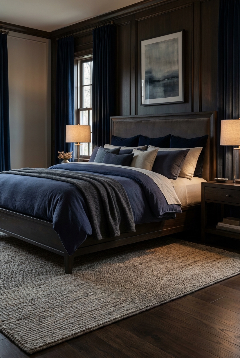 20 Classy bedroom ideas to help you rest in luxury - Linen Drapes: Softly Filtering Sunlight - These linen drapes, softly filtering sunlight, create a...