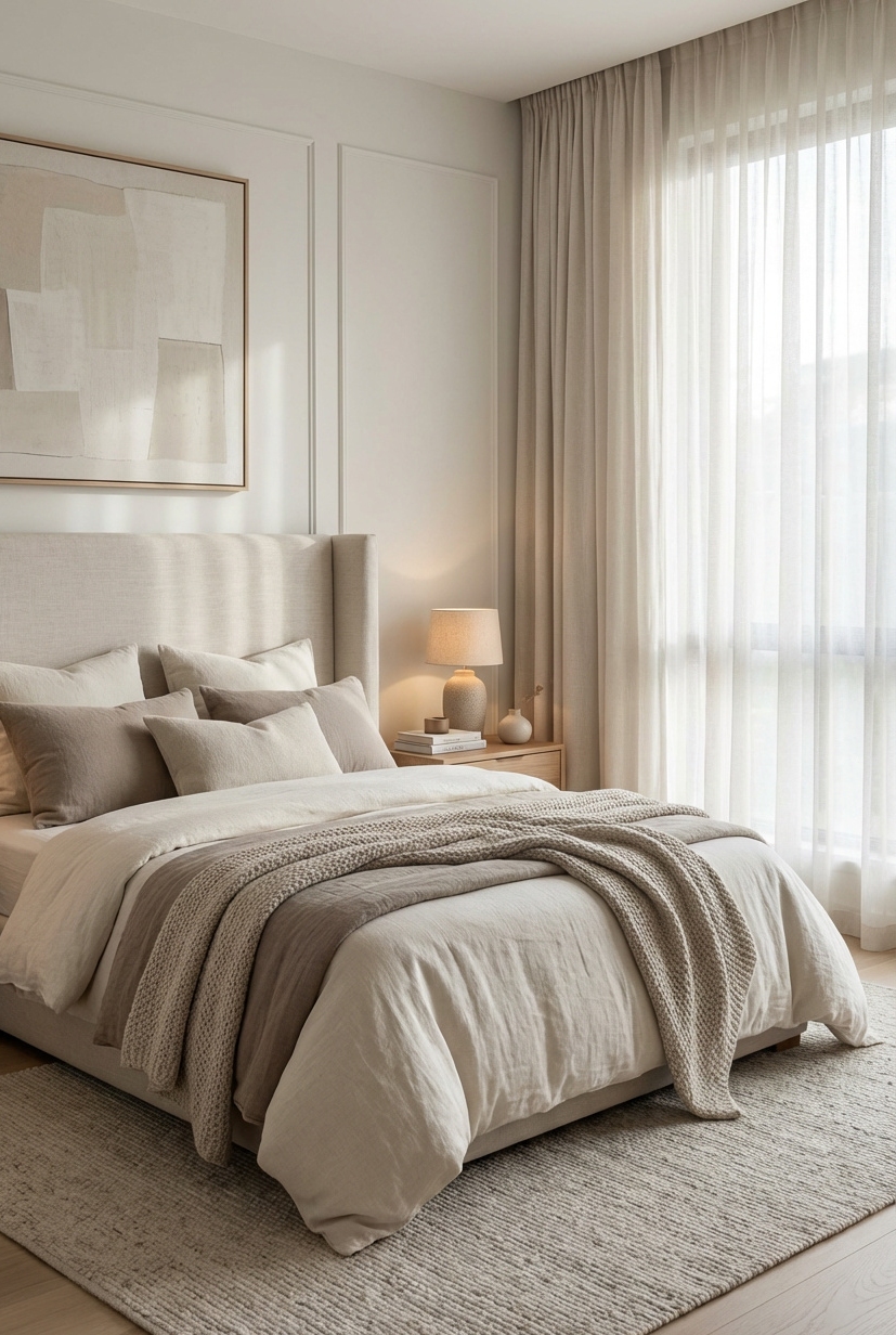 20 Classy bedroom ideas to help you rest in luxury - Velvet Headboard: Soft Bedroom Looks - That velvet headboard looks so soft, doesn't it....