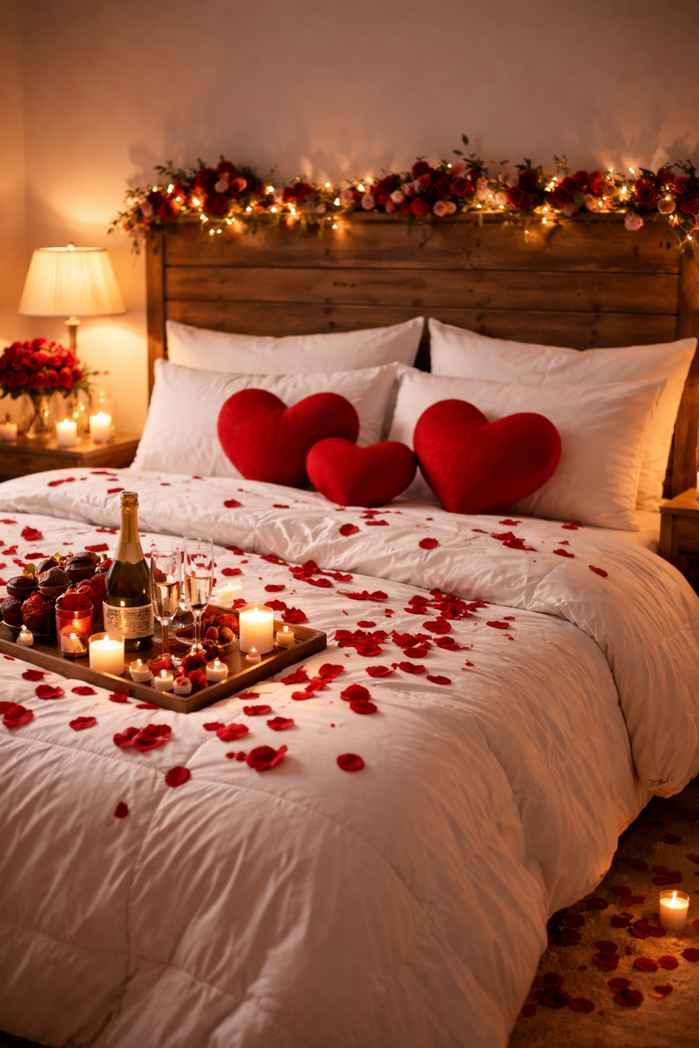 valentine's day bedroom decor ideas - Heart-Shaped Pillows Really Grab the Eye - These heart-shaped pillows really grab your eye. Red...