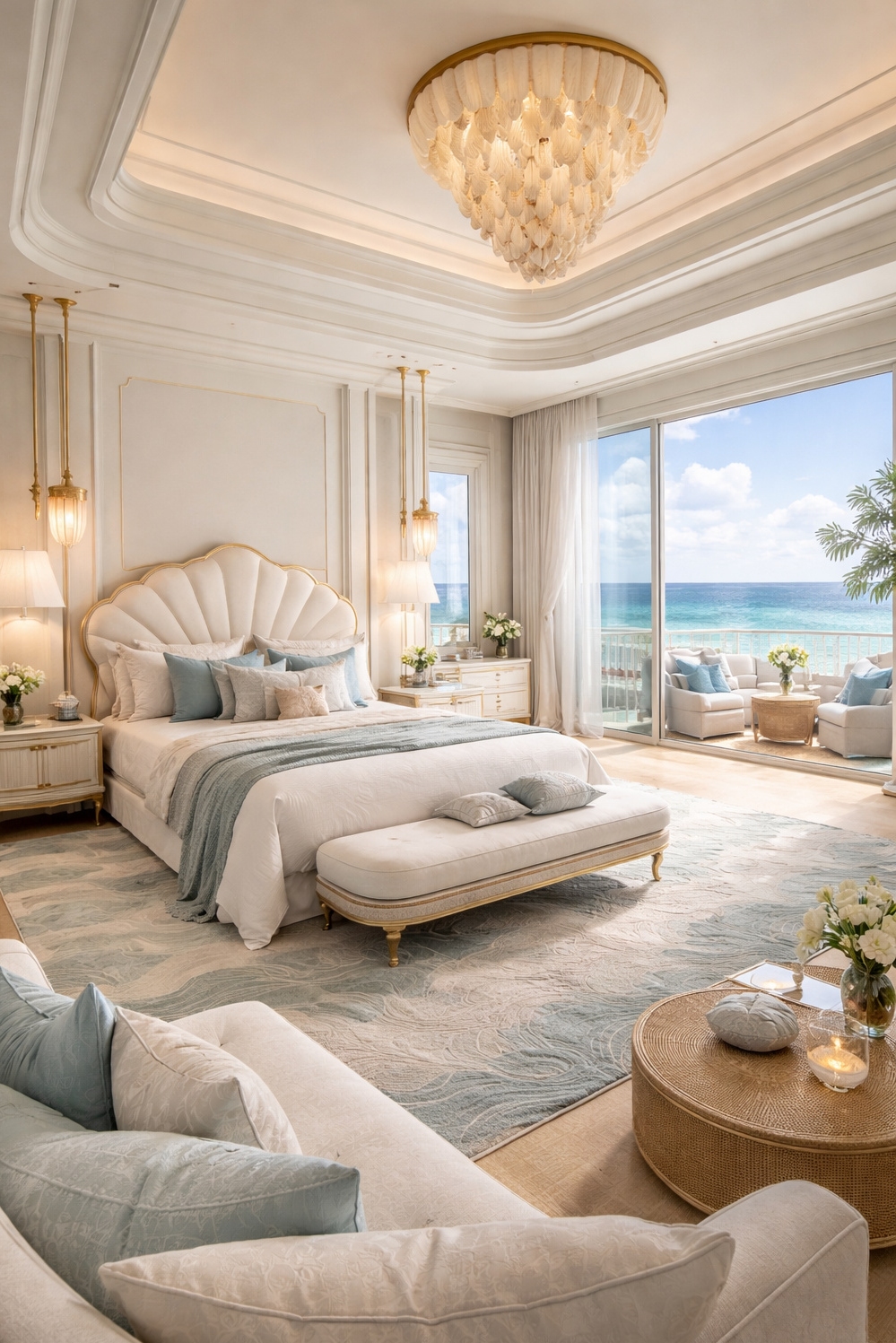 art deco bedroom ideas - Floor-to-Ceiling Windows: Art Deco Scene - These floor-to-ceiling windows pull you right into the...