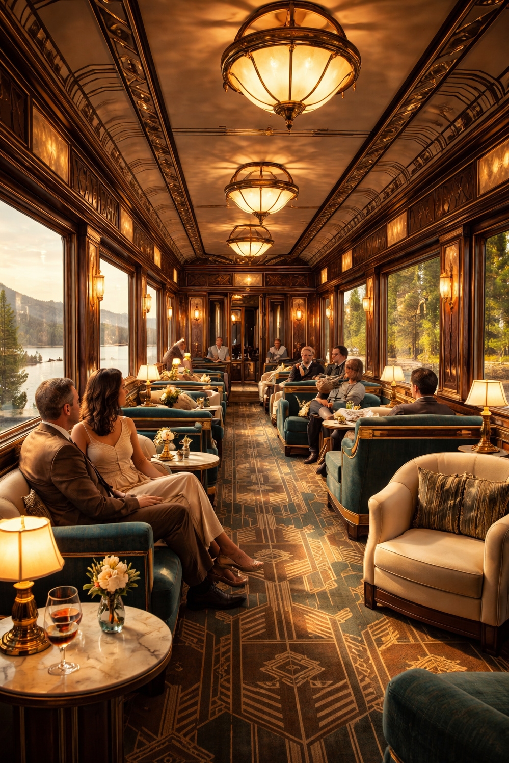 art deco interior - Velvet With Seats - These velvet seats just scream luxury, don't they....