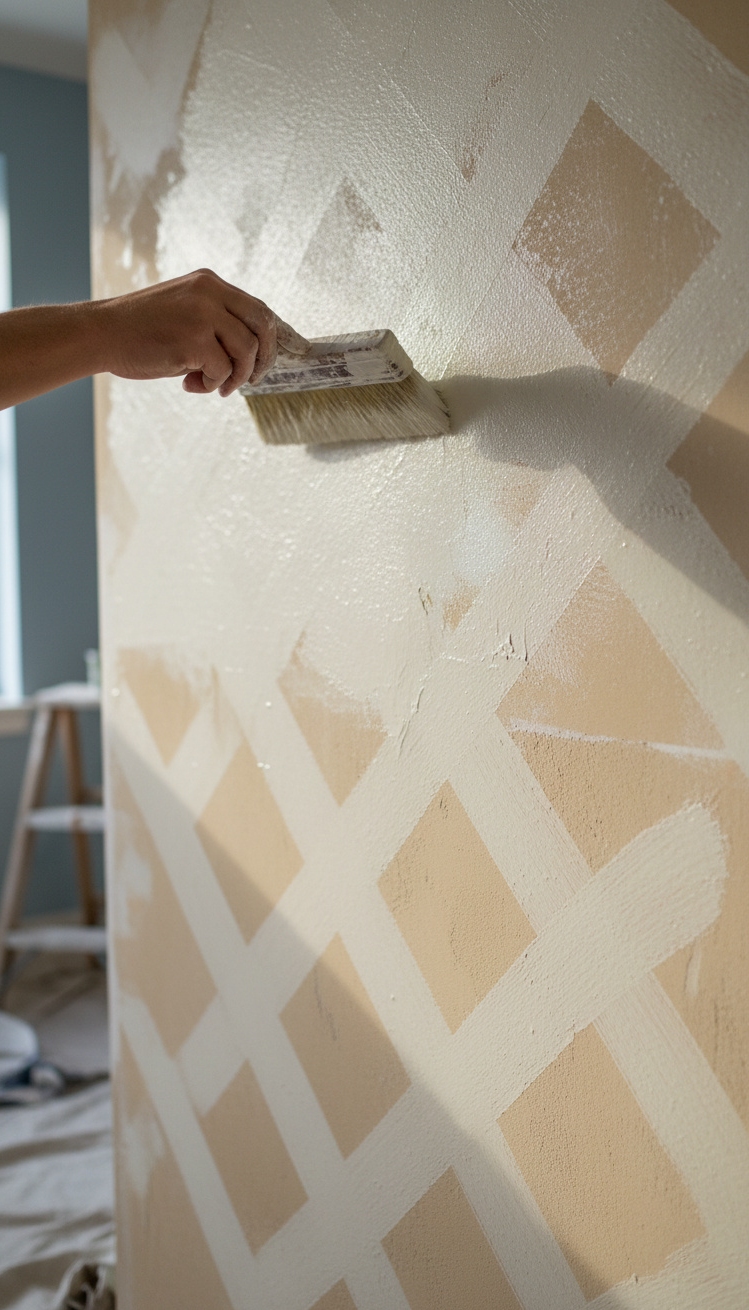 feature wall with lime-wash texture - Walls That Have Texture Stories - These walls have stories. A close-up shows a...