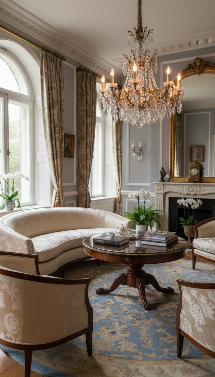 Rounded furniture for living room ideas - Silk Upholstery: Sofas Beg You Down - These rounded sofas practically beg you to sit...