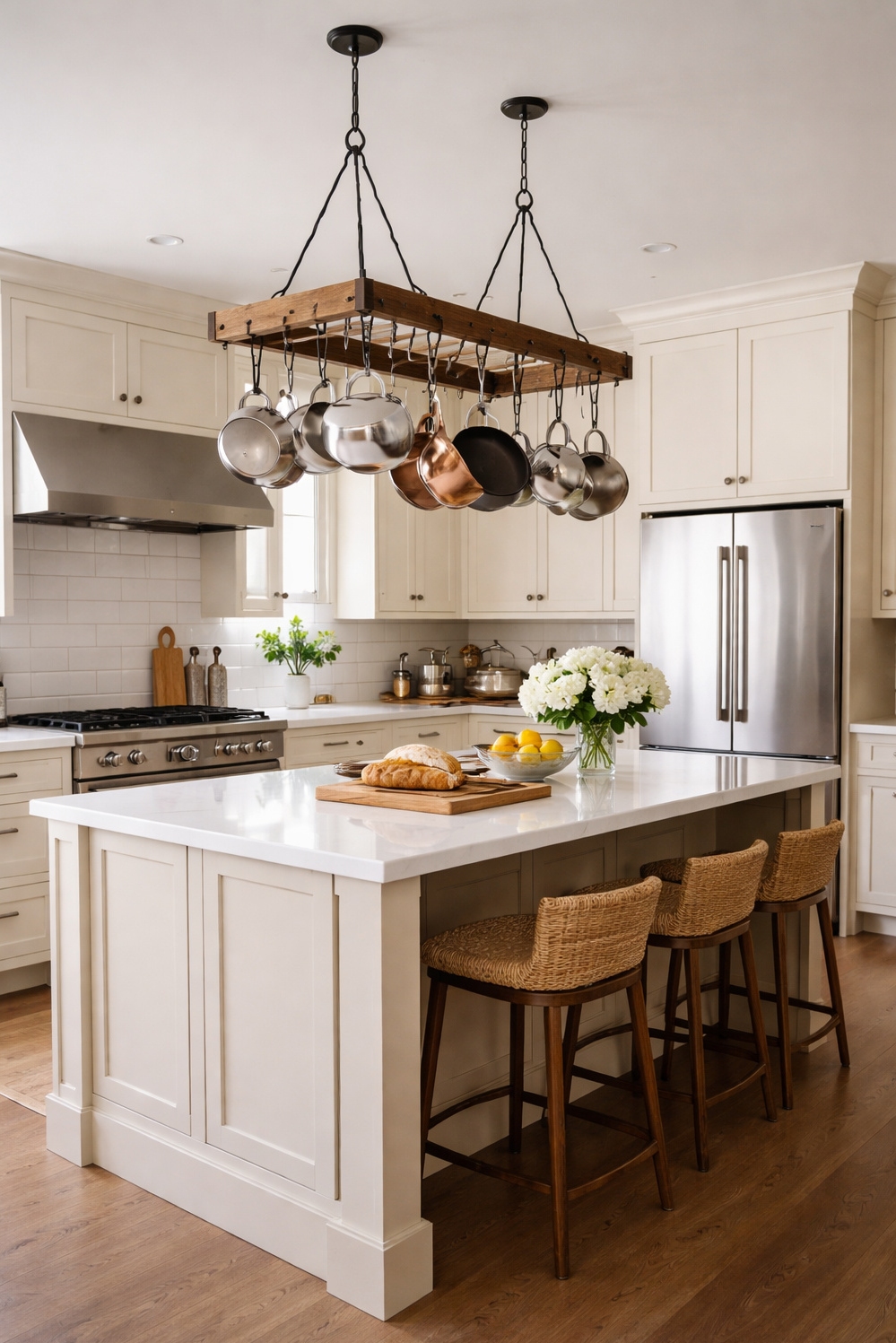 Beige and Cream Kitchen Cabinets - Soft Glow: Cream Cabinets Create Warmth - These cream cabinets practically glow, don't they. The...