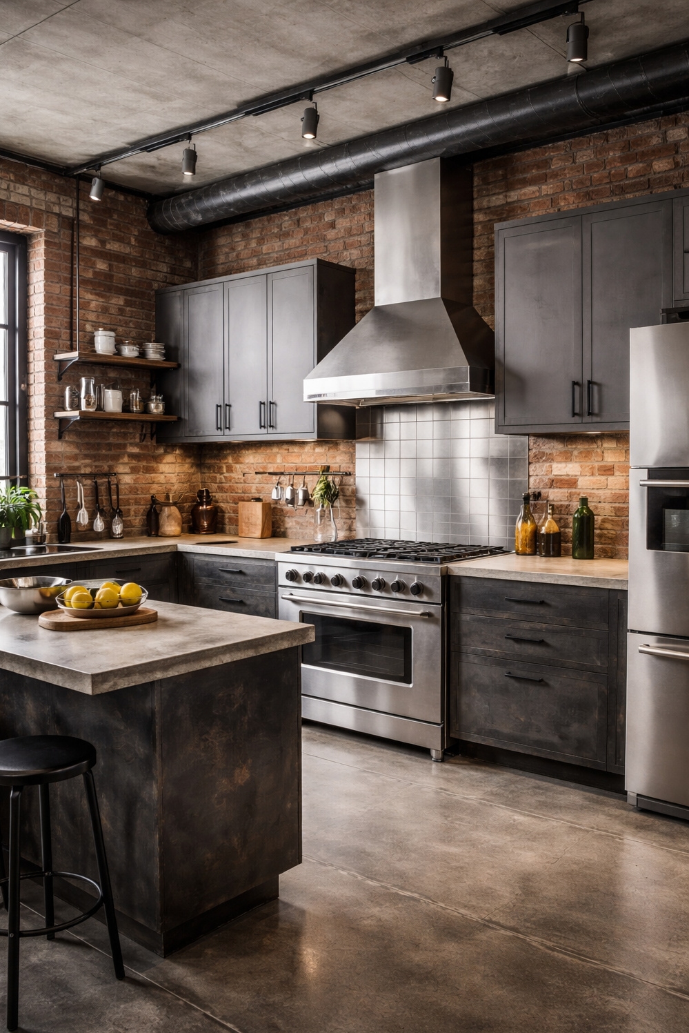 two tones kitchen cabinetss - Gray and Metal Contrast Grabs Attention - These two tones kitchen cabinetss really grab your...
