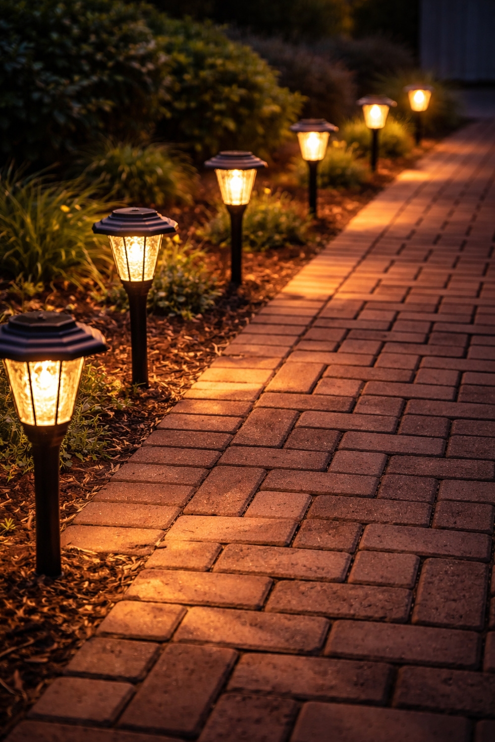 walkway lighting ideas - Simple Lights Make Walkway Impact - These walkway lighting ideas show how simple lights...