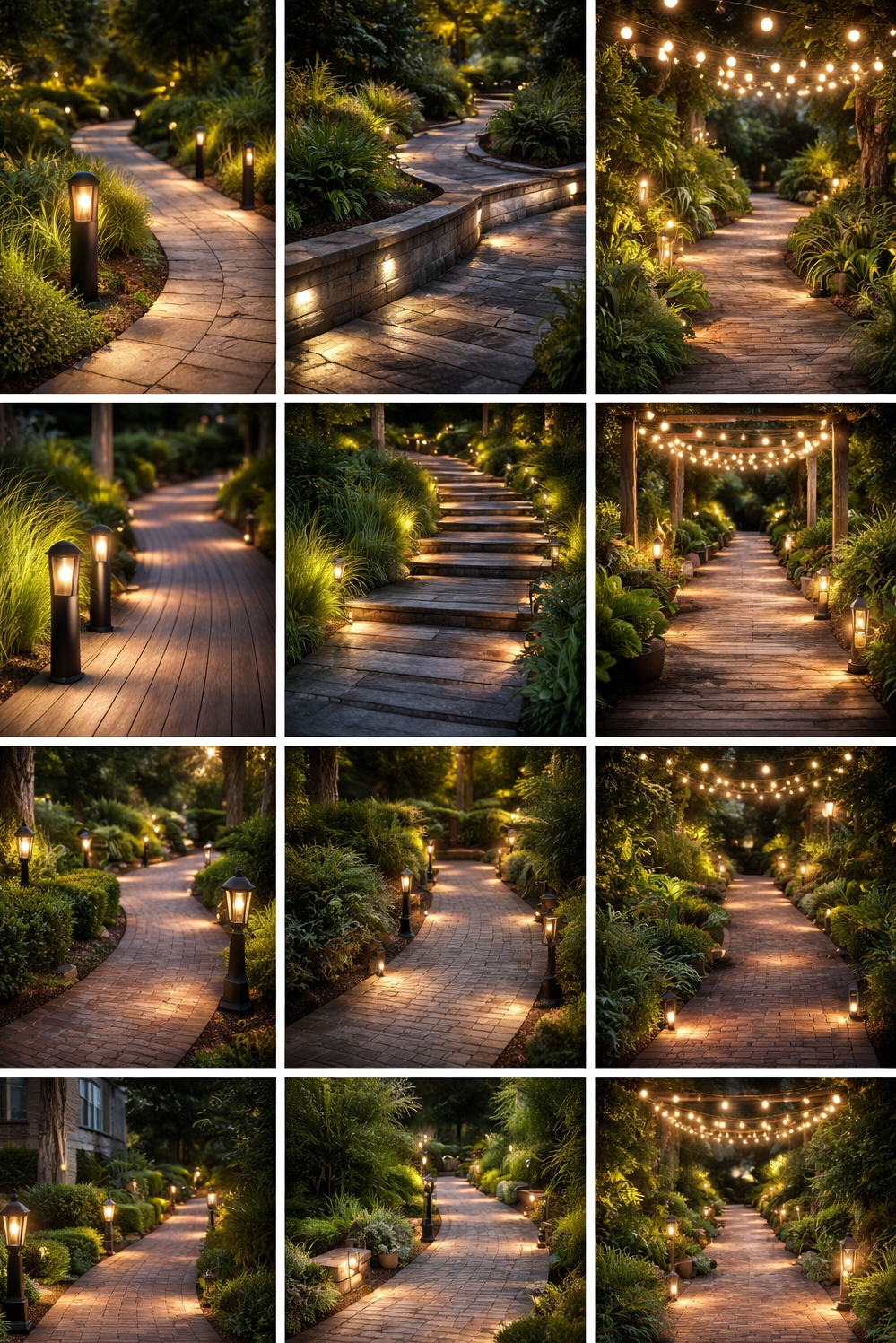 walkway lighting ideas - Walkway Lights: Warm Glow Design - These bollard lights cast a warm glow on...
