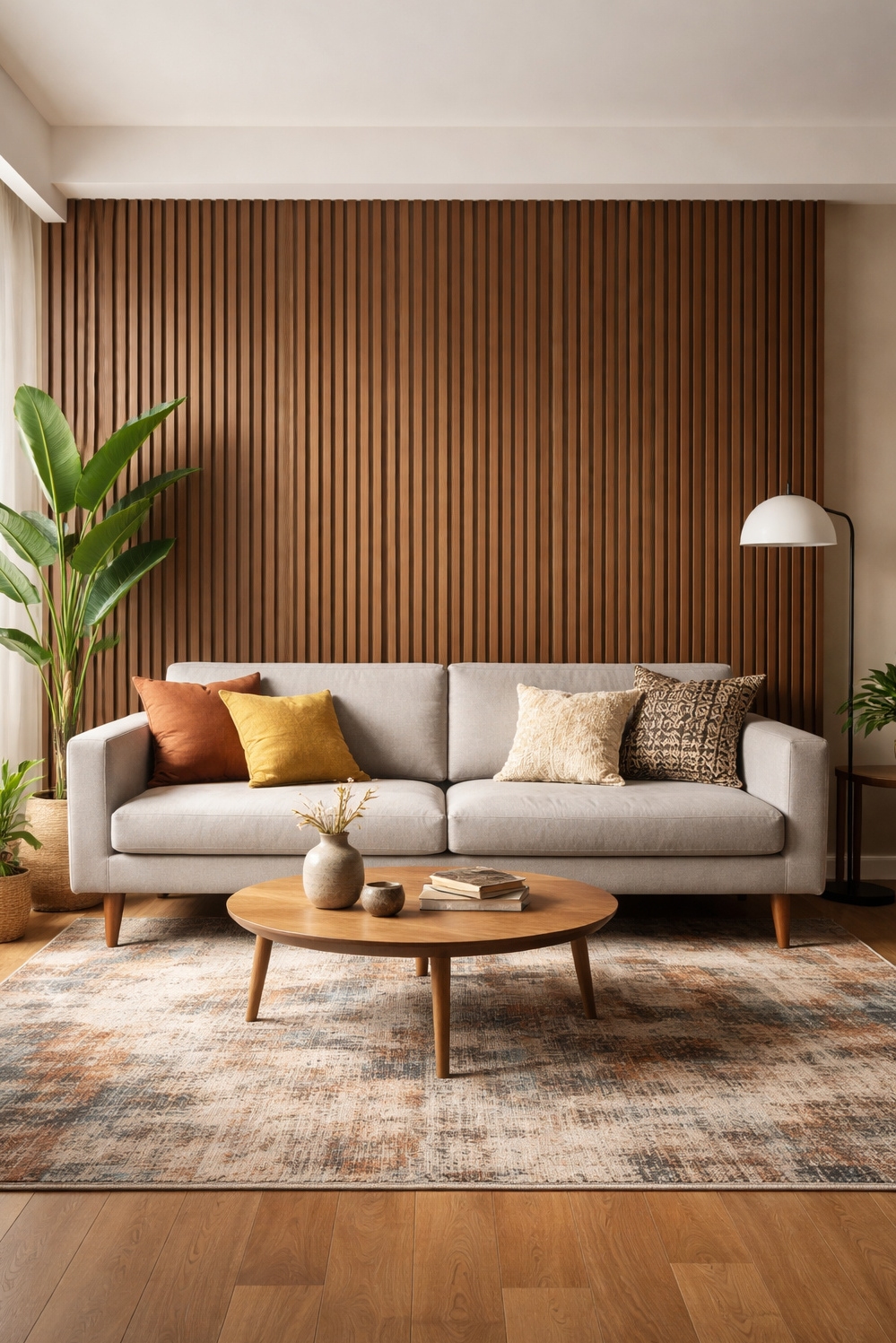 modern wood slat wall ideas - Warm Wood Slats Create Statement Walls - These modern wood slats create a warm, textured...