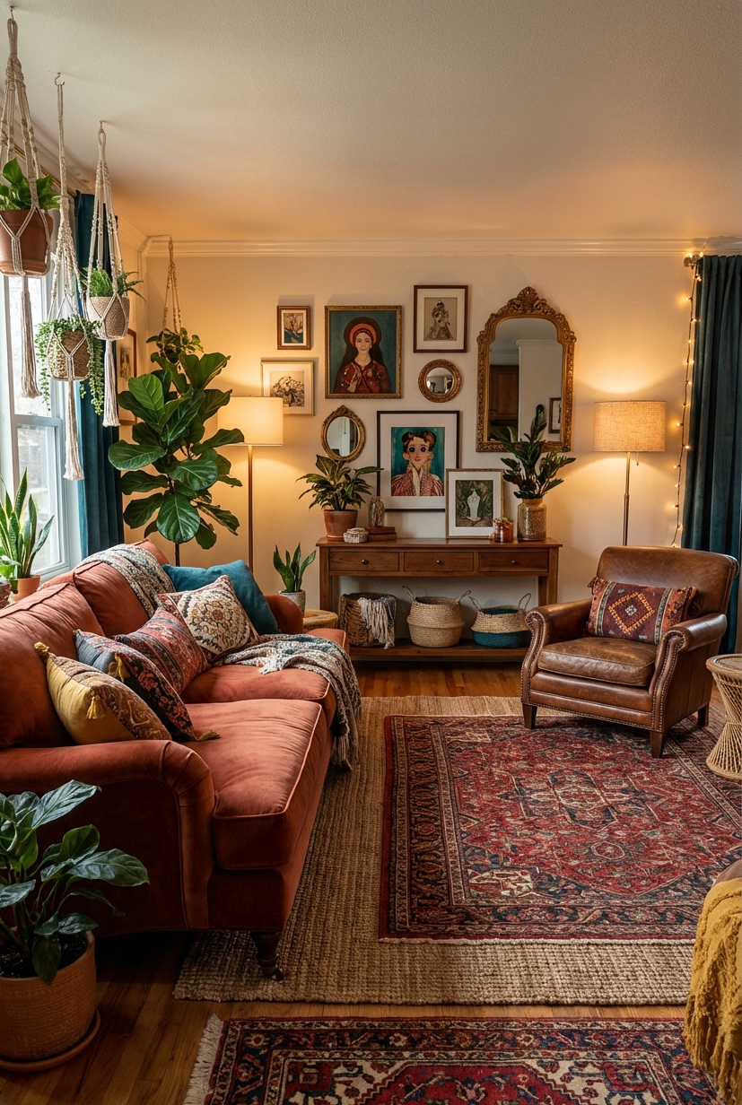 Living room trends 20 Ways to Refresh Your Living Room - Velvet Sofa: Sink-In Living Room - That velvet sofa just begs you to sink...