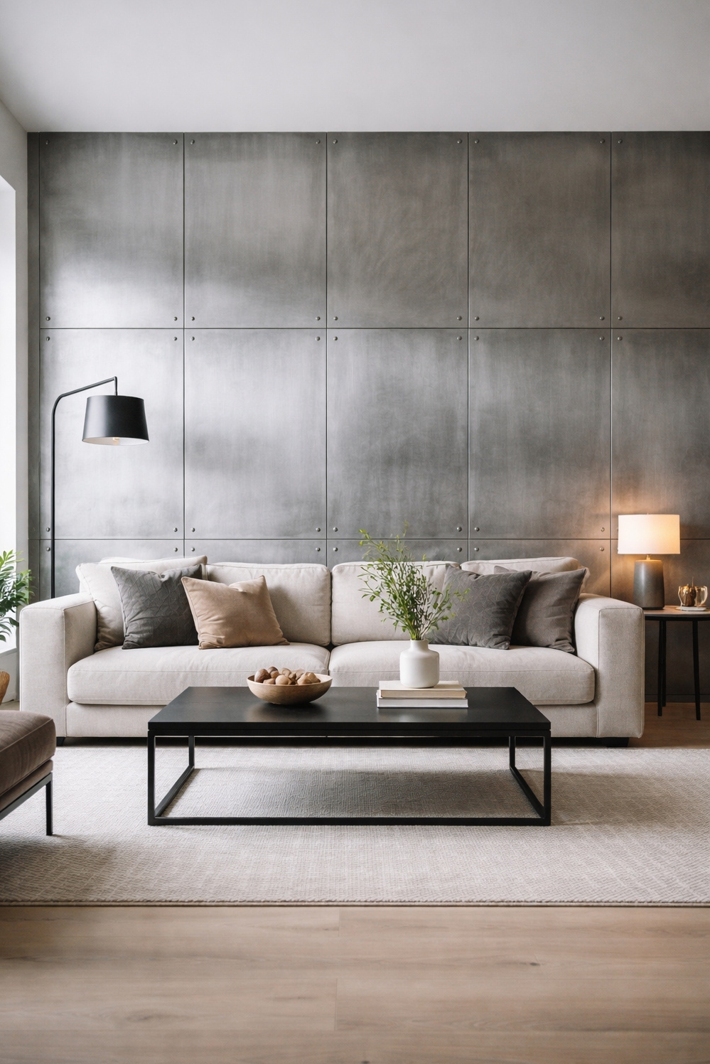 living room wall paneling ideas - Metal Wall Panels Create Cool Vibe - These metal wall paneling ideas create a cool...