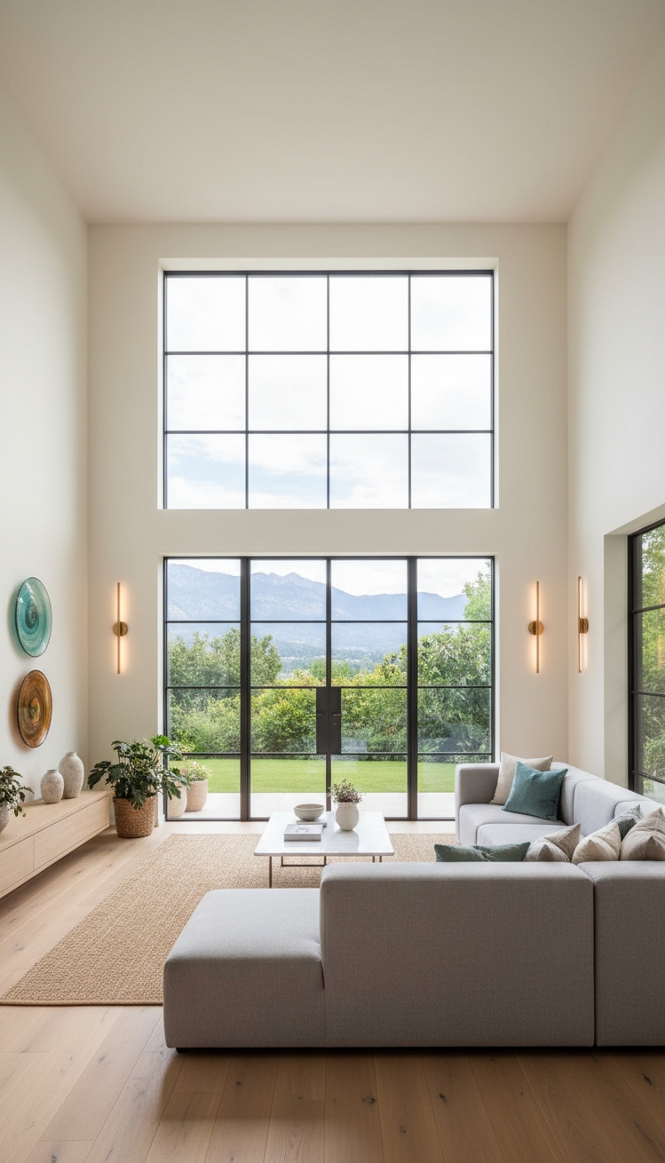 wall mounted lights living room - Sleek Wall Lights Cast Warm Glow - These sleek wall lights cast a warm glow,...